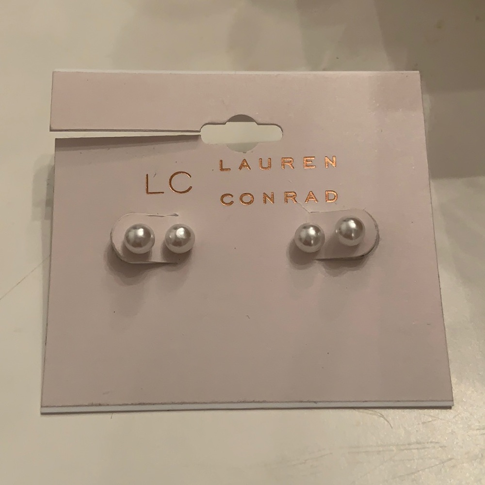 Two sets of hypoallergenic pearl earrings